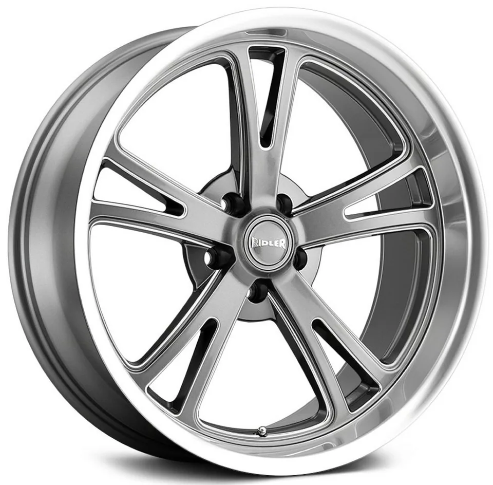 Ridler 606 Grey w/ Milled Spokes & Diamond Lip 2 of 3