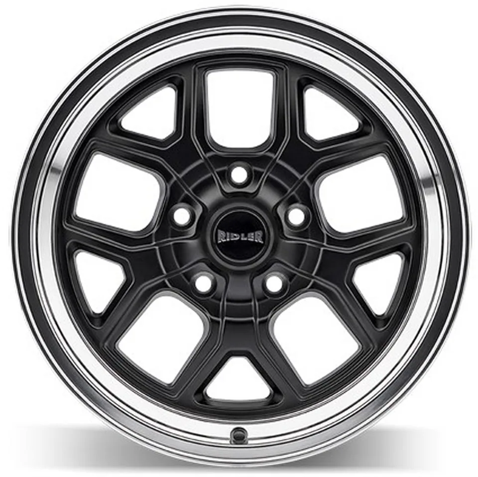 Ridler 610 Matte Black w/ Polished Lip 2 of 3