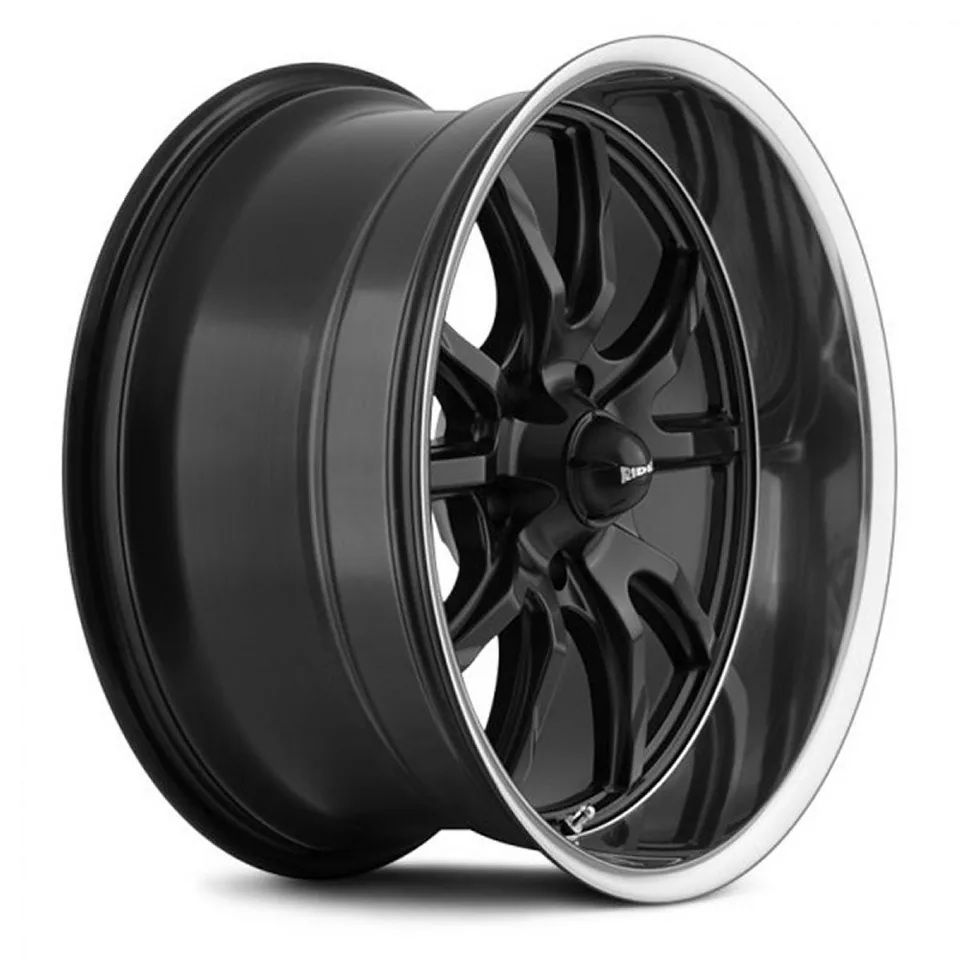 Ridler 650 Matte Black w/ Polished Lip 2 of 3