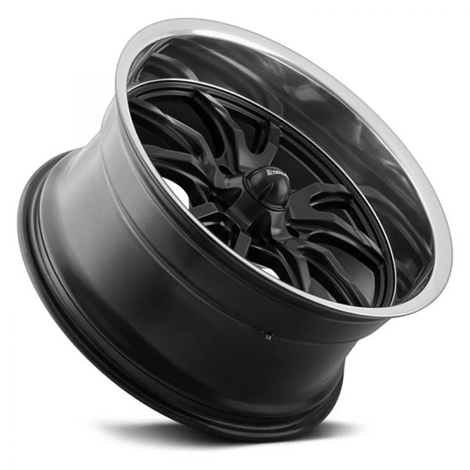 Ridler 650 Matte Black w/ Polished Lip 3 of 3