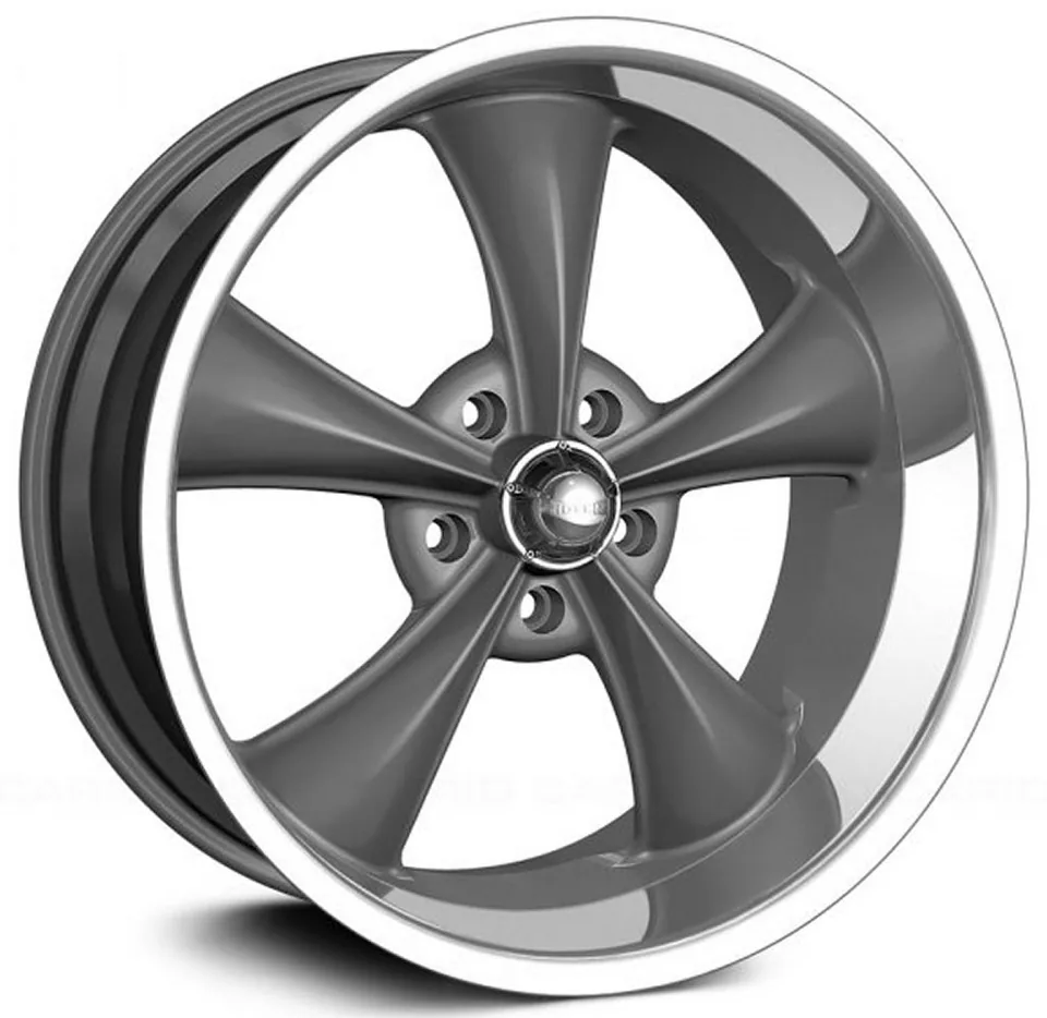 Ridler 695 Grey w/ Machined Lip 1 of 1