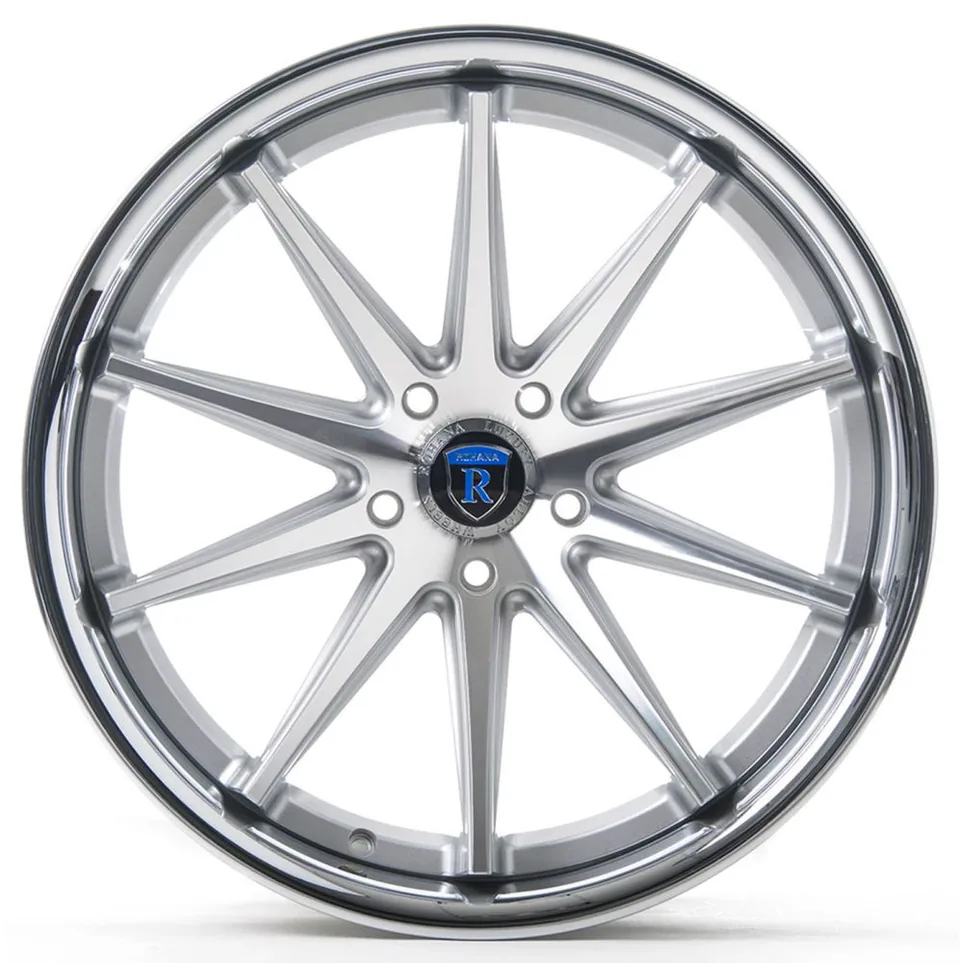 Rohana RC10 Silver Machined w/ Chrome Stainless Steel Lip 2 of 3