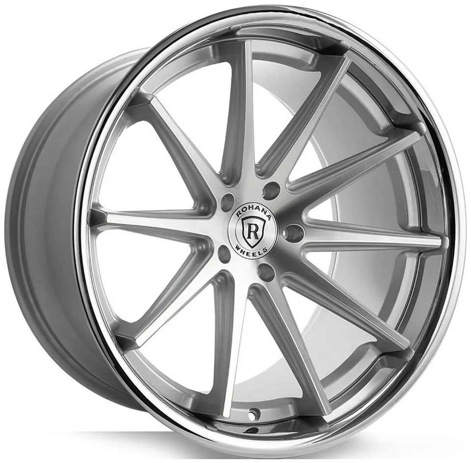 Rohana RFC10 Silver Machined w/ Chrome Stainless Steel Lip 1 of 2