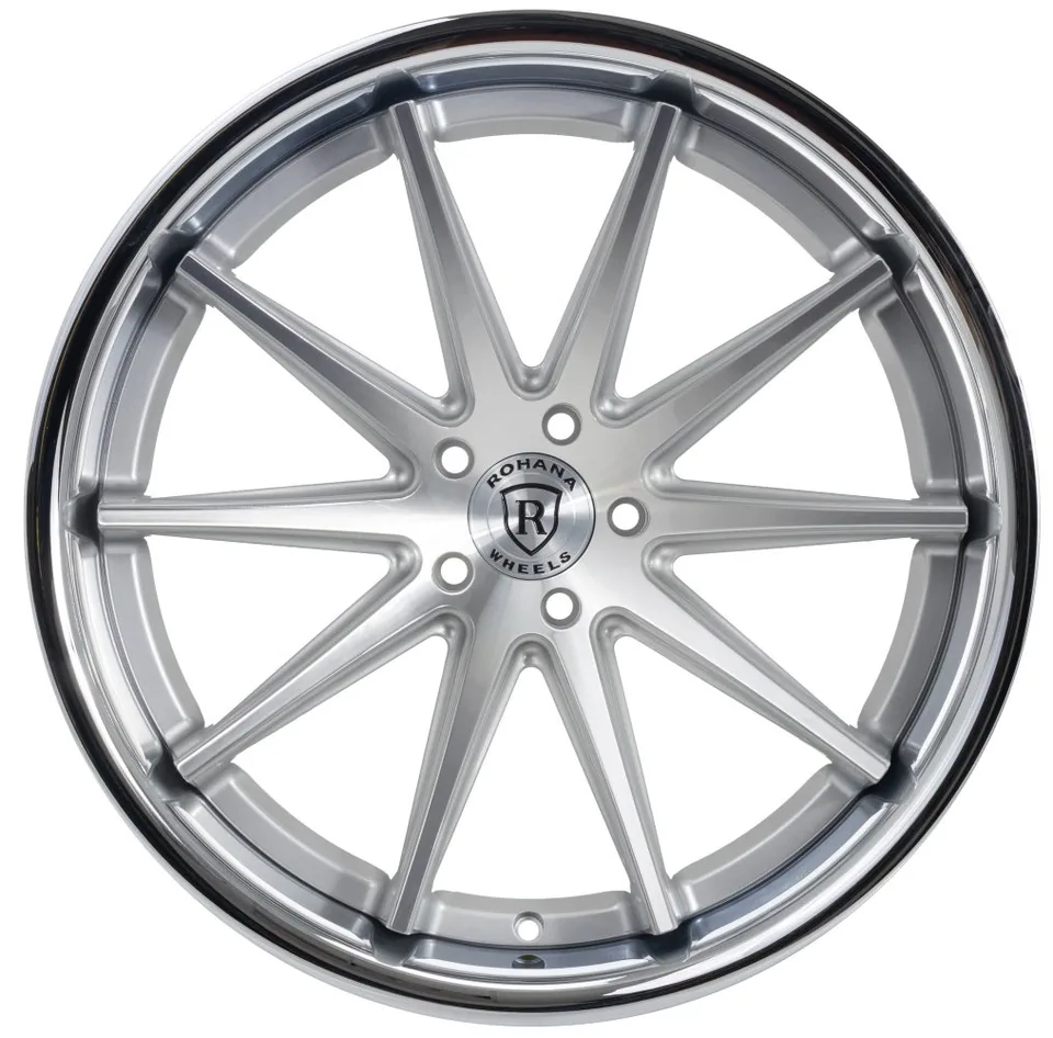 Rohana RFC10 Silver Machined w/ Chrome Stainless Steel Lip 2 of 2