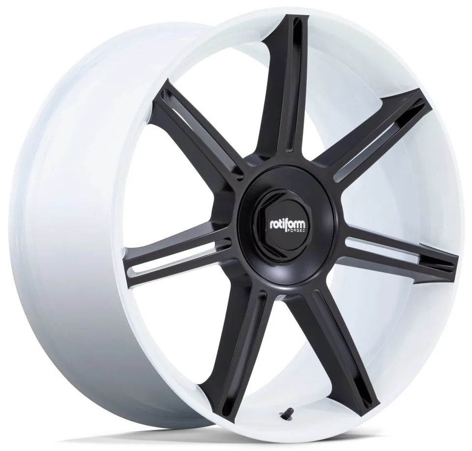 Rotiform Forged FRA Gloss White w/ Matte Black Spokes R908 1 of 3
