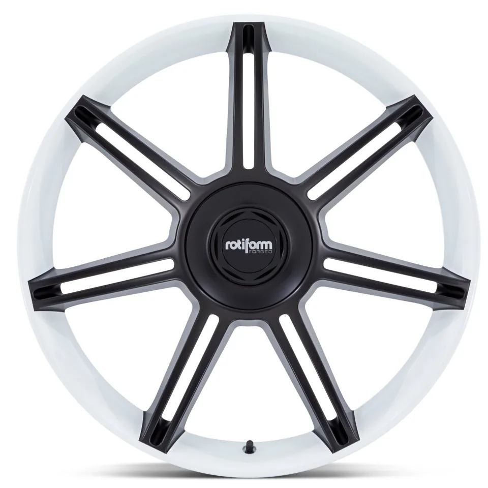 Rotiform Forged FRA Gloss White w/ Matte Black Spokes R908 2 of 3