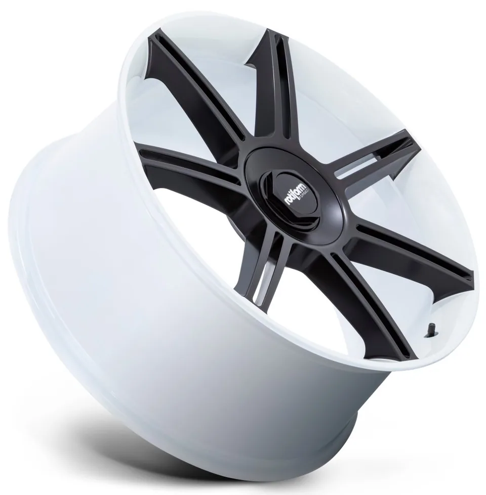 Rotiform Forged FRA Gloss White w/ Matte Black Spokes R908 3 of 3