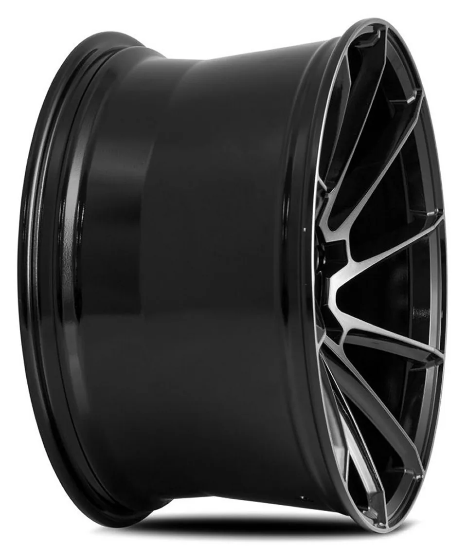 Savini Black Di Forza BM15 Gloss Black w/ Double Dark Tint Face 2 of 3