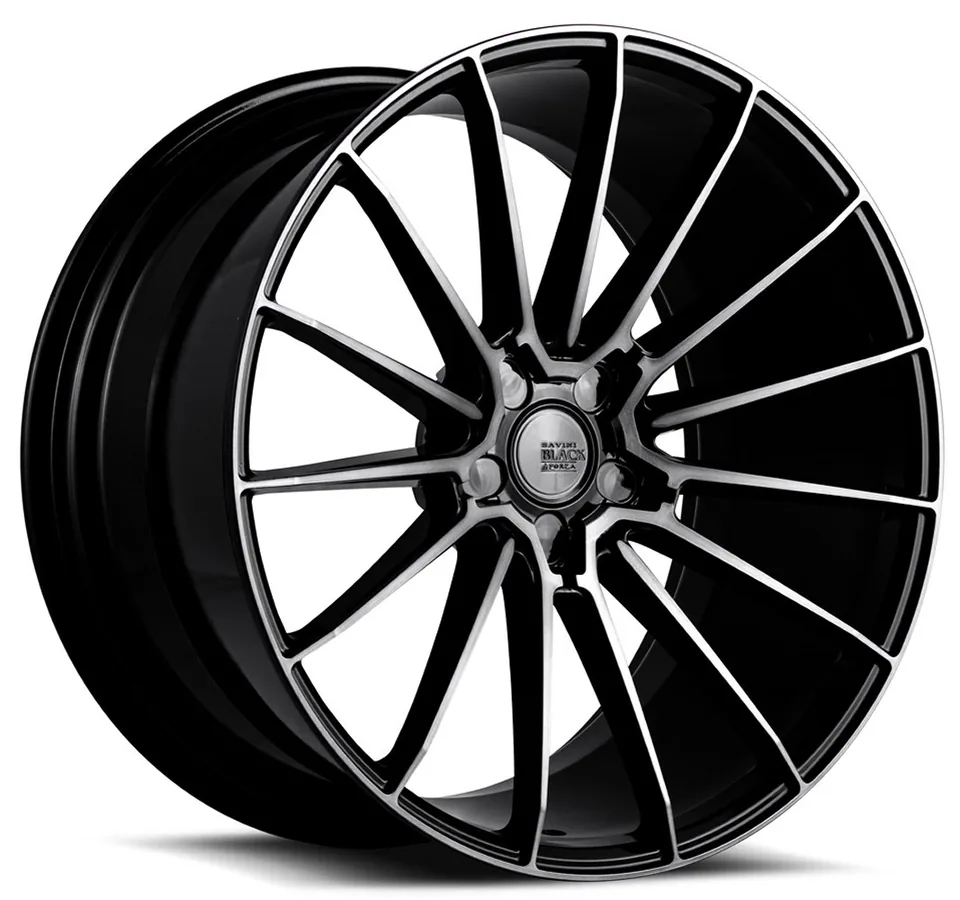 Savini Black Di Forza BM16 Gloss Black w/ Double Dark Tint 4 of 6
