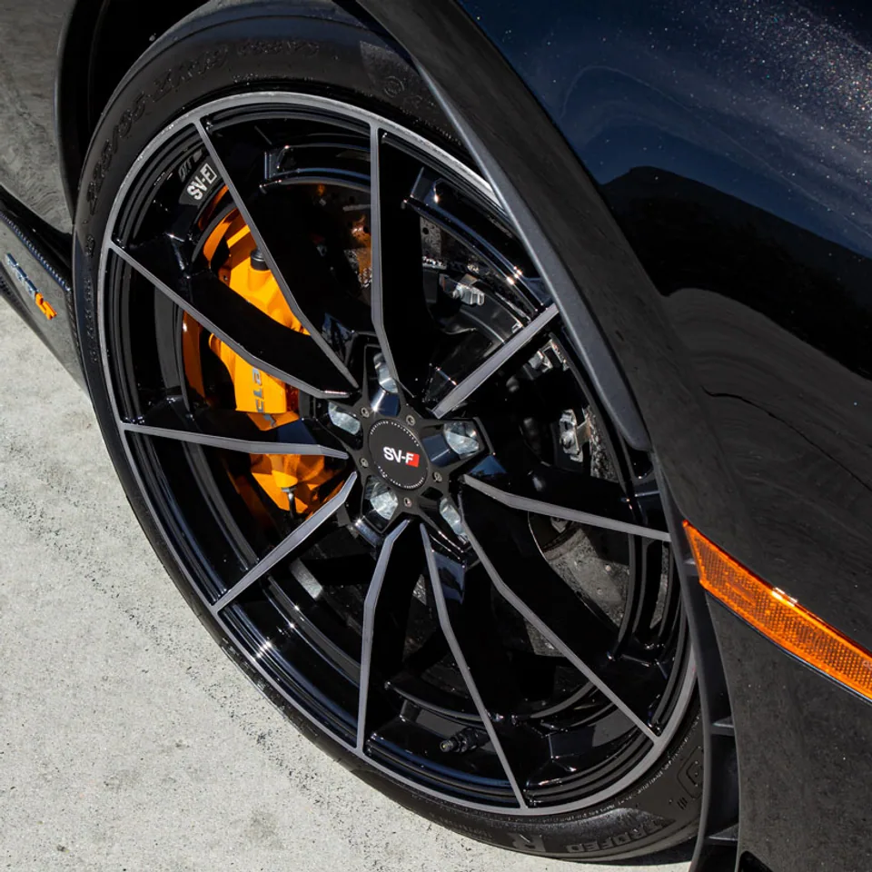 Savini SV-F1 Double Dark Tint w/ Gloss Black 3 of 6