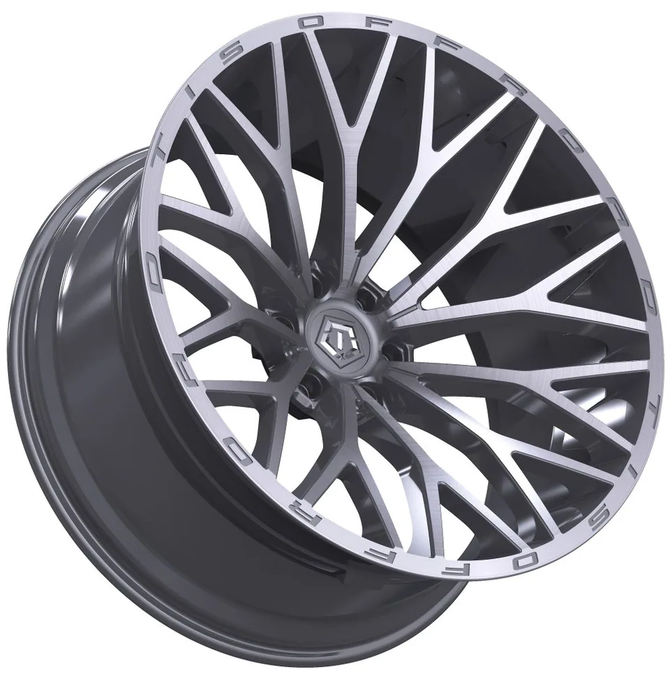 TIS Off-Road 566BSM Brushed Silver & Milled 3 of 3