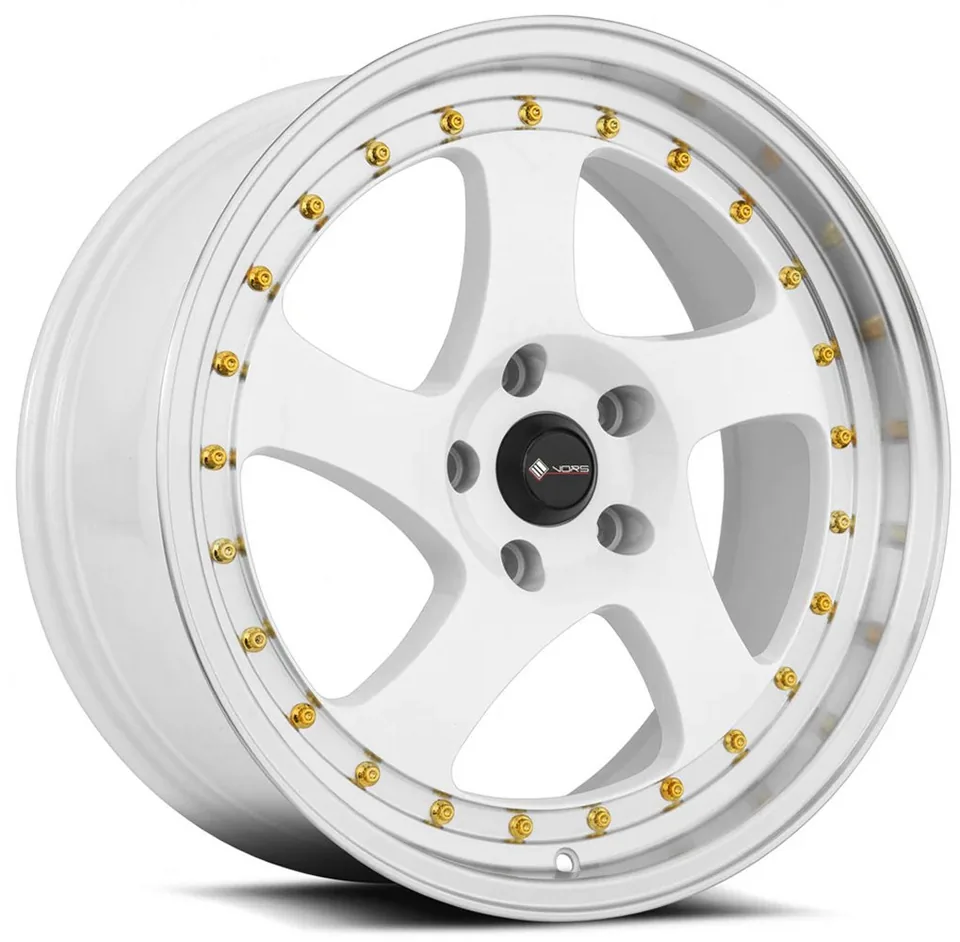 Vors VR2 White Machined w/ Gold Rivets 1 of 1