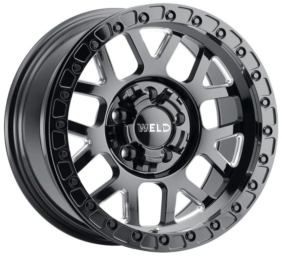 Weld Off-Road Cinch Beadlock W902 Gloss Black Milled 5x5/127 1 of 12