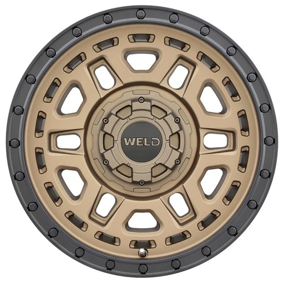 Weld Off-Road Crux W120 Satin Bronze w/ Satin Black Lip 5x4.5/114.3 2 of 3