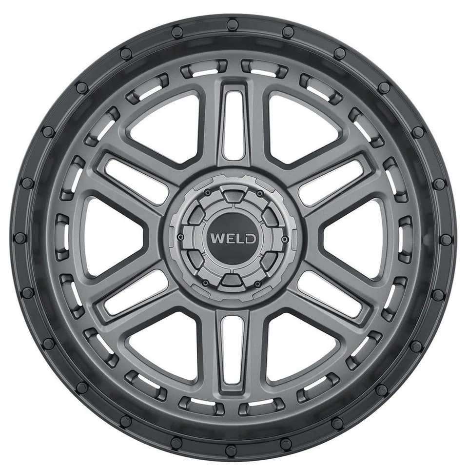Weld Off-Road Crux W221 Satin Gunmetal w/ Satin Black Lip 6x135 2 of 3
