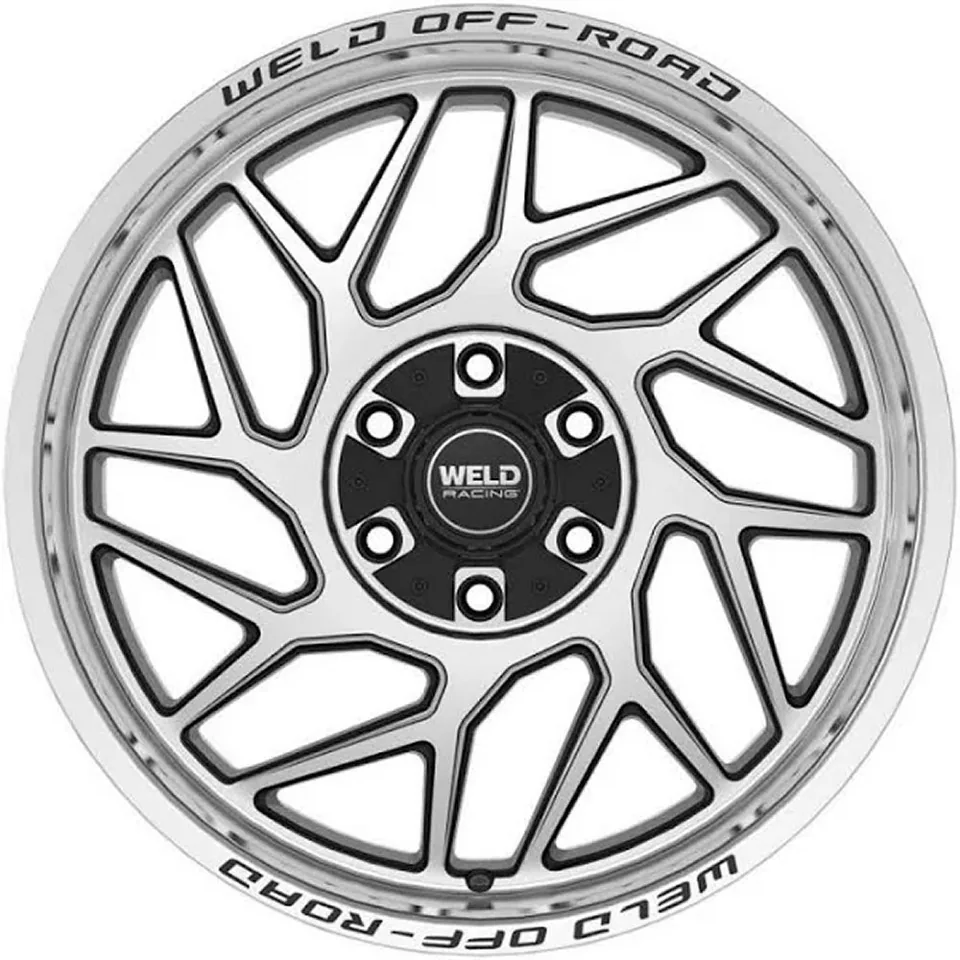 Weld Off-Road Fulcrum W118 Gloss Black Machined 6x135 2 of 3