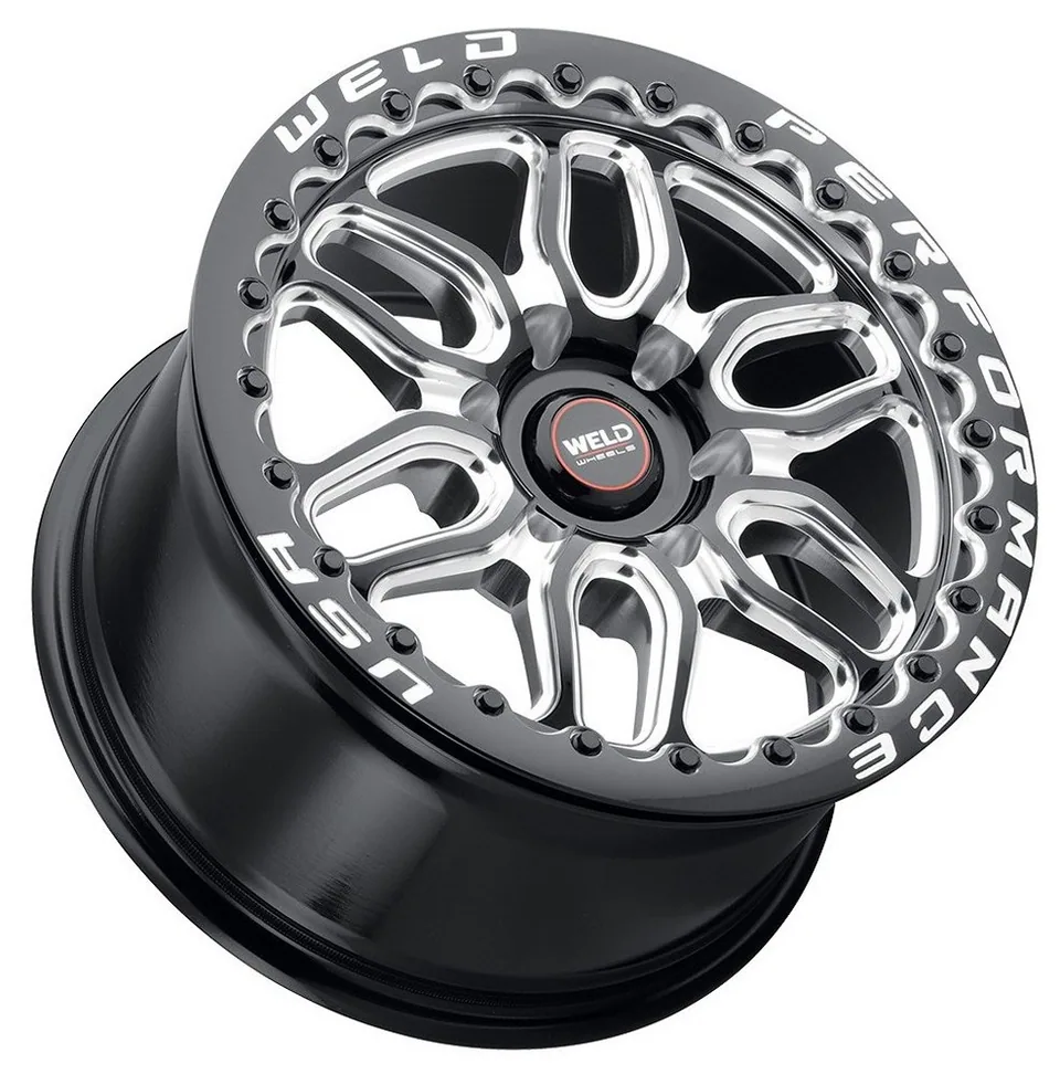 Weld Performance Laguna 6 Beadlock S903 Gloss Black Milled Machined 3 of 3
