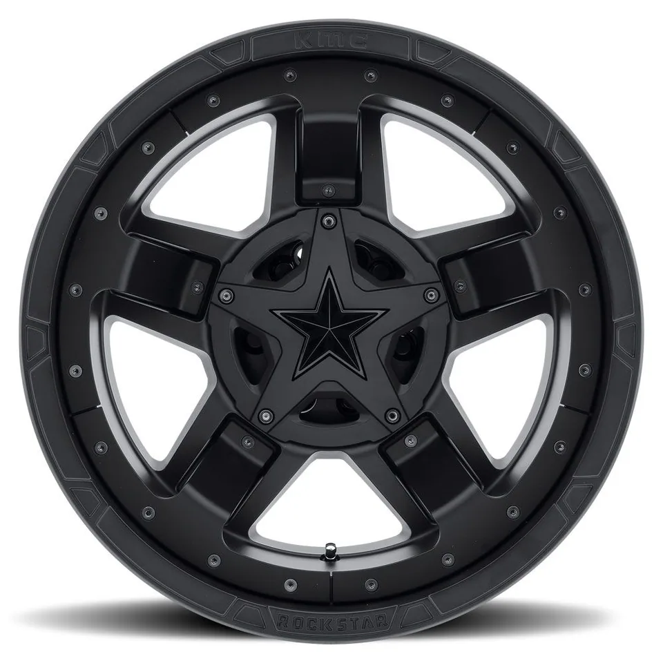 XD Series XD827 Rockstar III All Matte Black 6x120 2 of 2