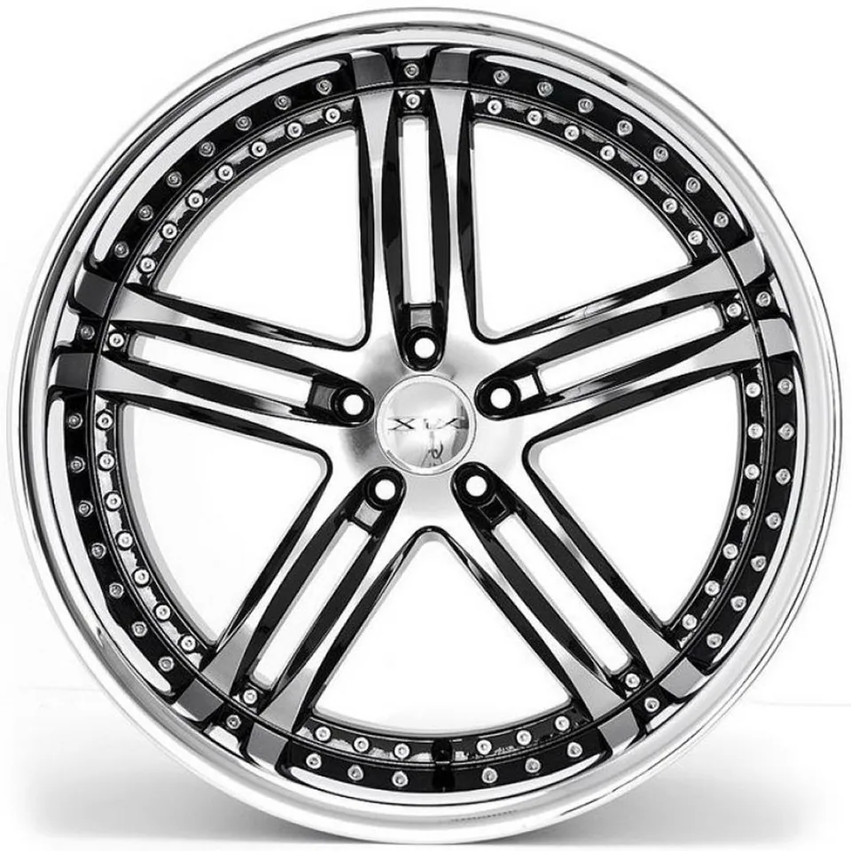 XIX X15 Gloss Black Machined w/ Chrome Stainless Steel Lip 2 of 4