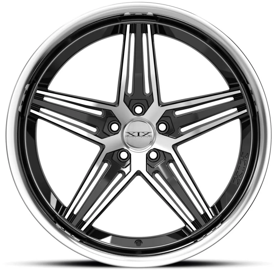 XIX X63 Gloss Black Machined w/ Stainless Steel Lip 2 of 3